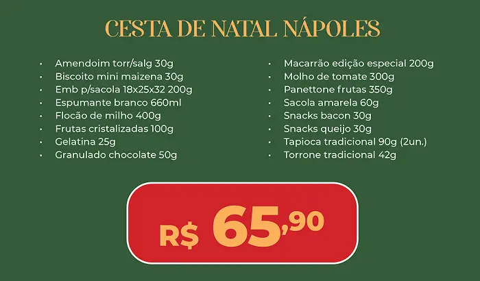 Itens da Cesta Natal Nápoles 